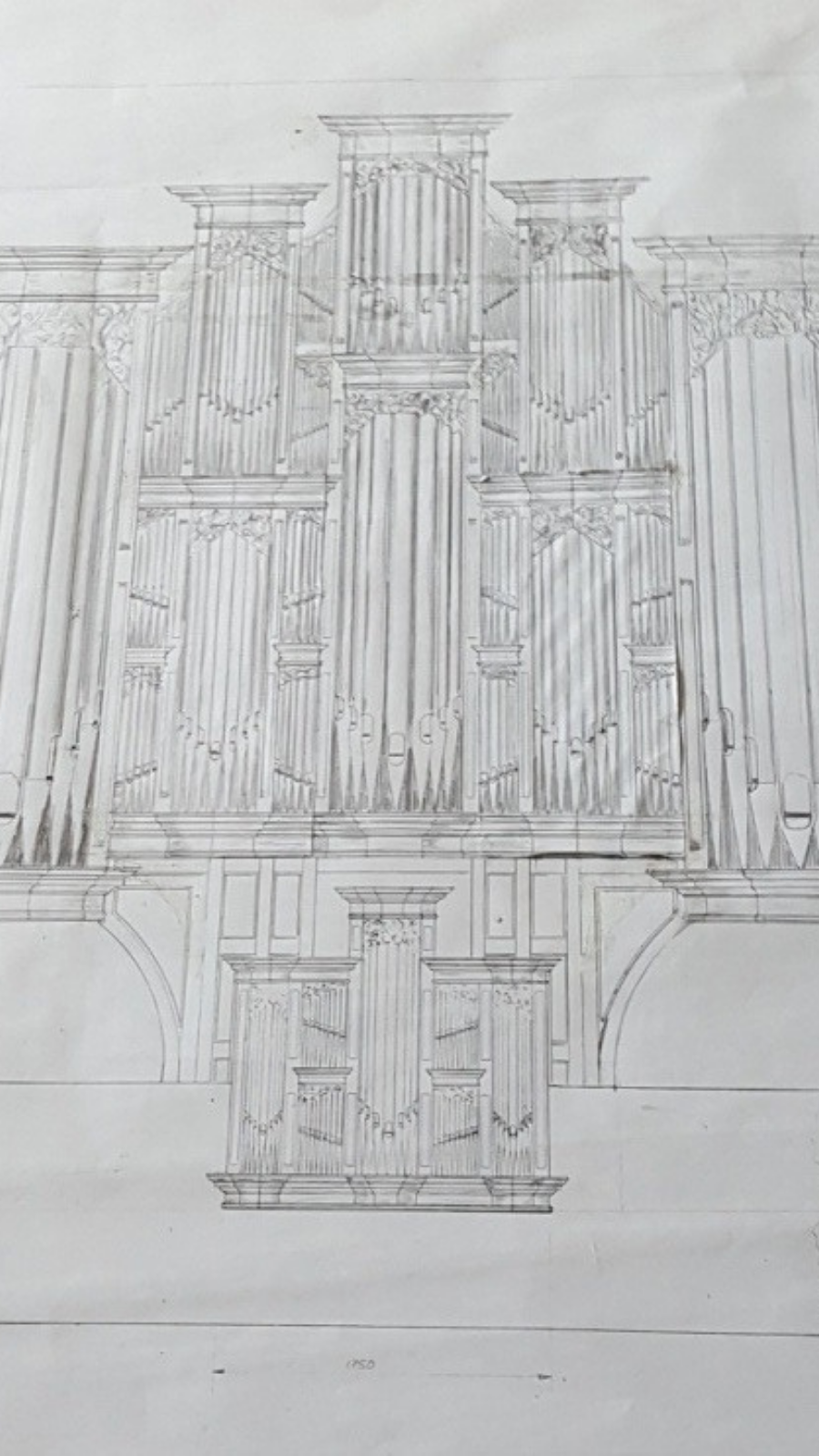 Pipe Organ Building Drawing