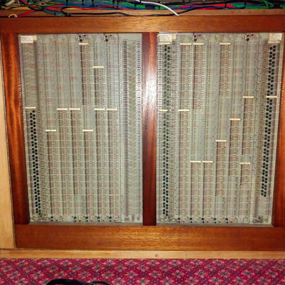 Technician working on console