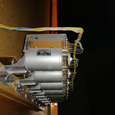 Technician working on wind system